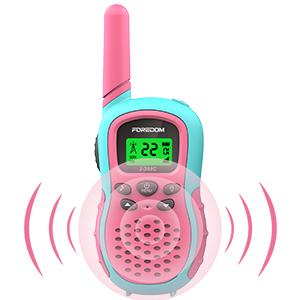 FOREDOM J388C Walkie Talkies for Kids 2 Pack Long Range with Flashlight