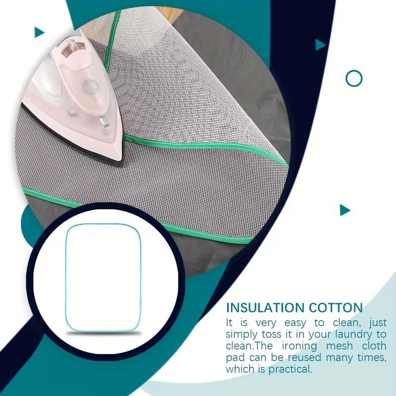 3-Pack Heat-Resistant Ironing Mats, Breathable Mesh Design Prevents Scorch Marks, Ideal for Home Ironing Clothes, Random Colors