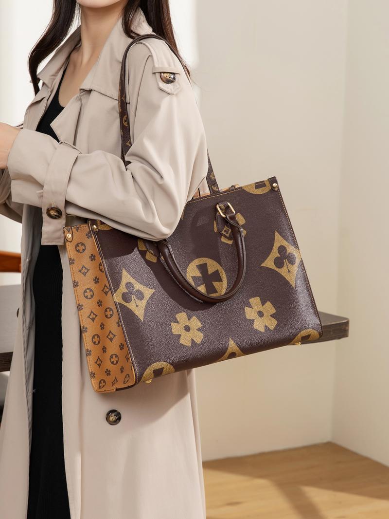 Women's Large Capacity Office Tote Bag, Commuter Tote Bag, Computer Bag, Casual Slanted Shoulder Bag, Versatile Holiday Style Messenger Bag onthego