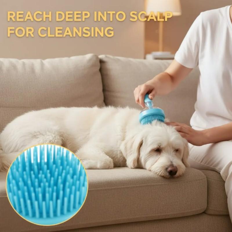 2026 New 2-In-1 Pet Bath & Grooming Deshedding Brush, Gentle Massage Tool for Dogs & Cats, Boosts Hair Care, Improves Bathing Experience