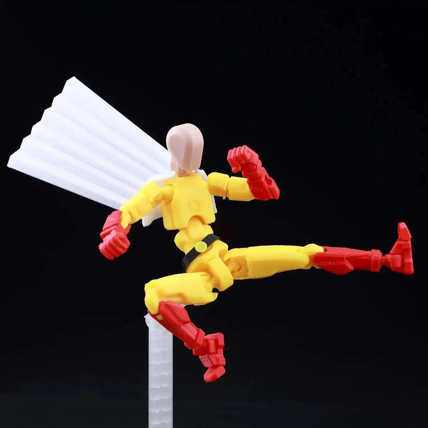 9L3D Printed Lucky Dummy 13 One-Punch Man 3D Action Figure, Multi-Jointed Poseable Anime Model, Collectible Gift for Fans