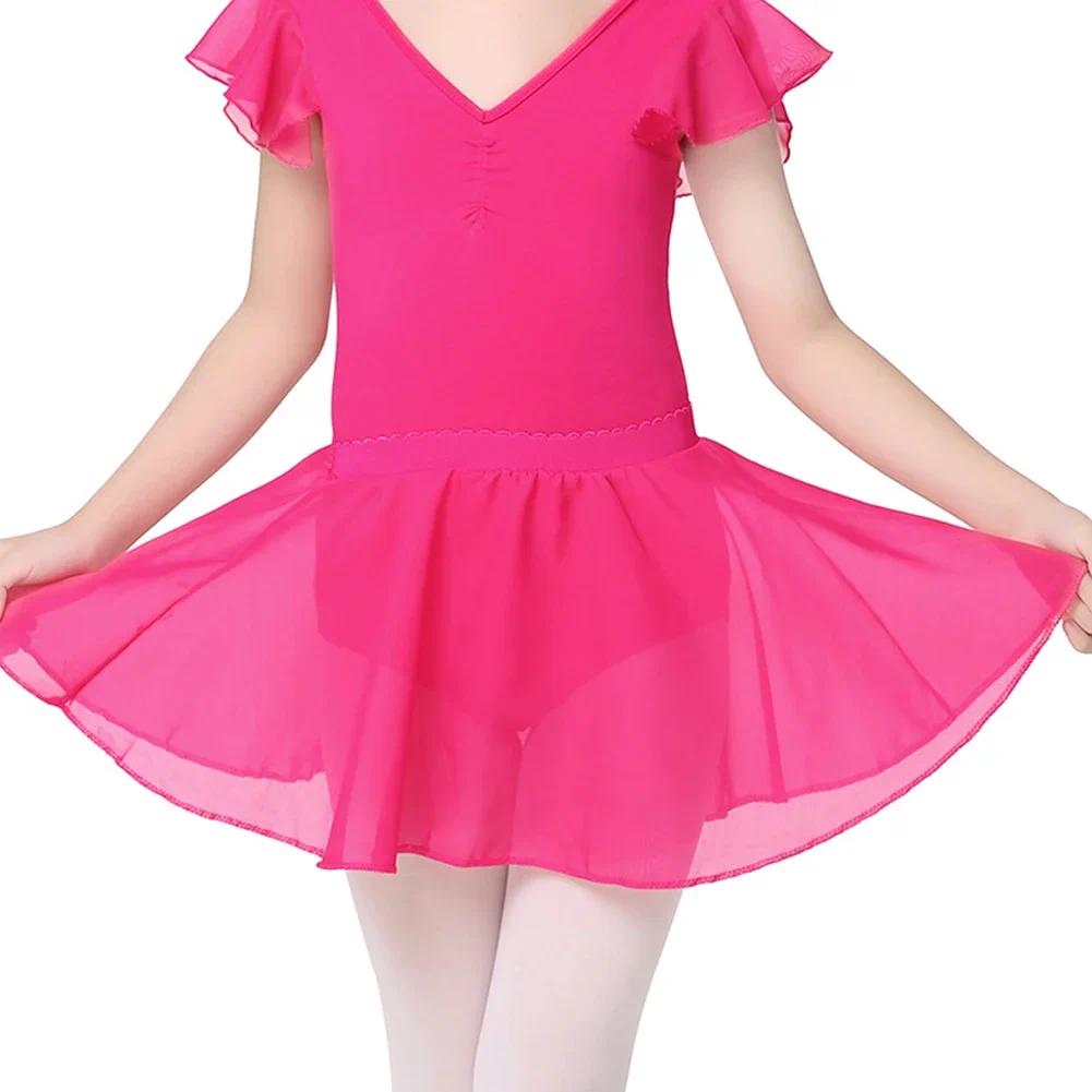 Ballet Skirt Girls Dancing Toddler Kids Dance Chiffon Skirt Elastic Waist Short Dance Skirt for Girls Tutu for Ballet