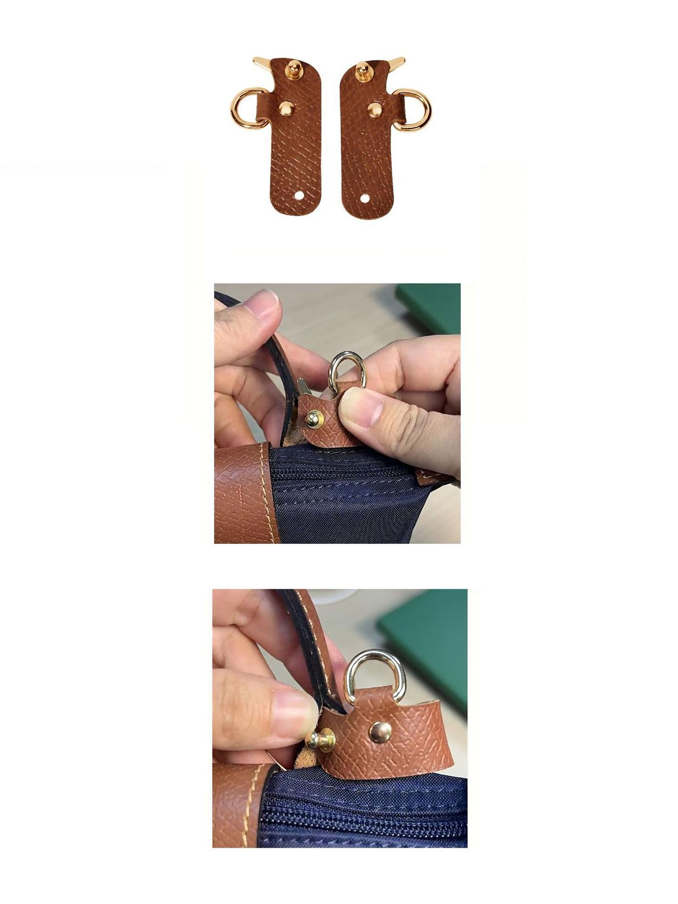 Light and exquisite versatile adjustable bag set, including modified buckle bag configuration, suitable for bags with damaged or mismatched styles, can transform handbags into single shoulder crossbody bags, Pu Leather Removable Adjustable Strap