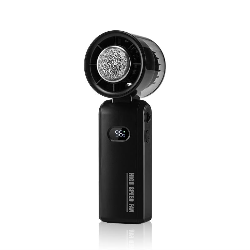 The 2026 newly upgraded handheld cooling folding fan, featuring a mini semiconductor 100-level turbo digital display ice-cooling fan, a large-capacity 3600mAh fan, strong wind power, and a lightweight design, is suitable for both home and outdoor use