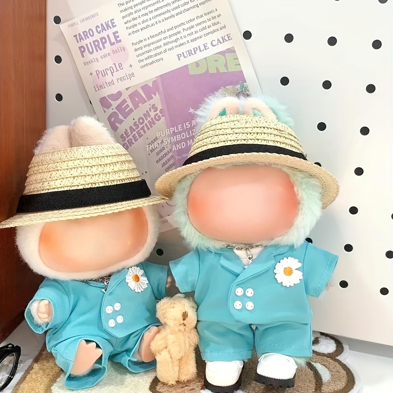 Perfectly matched 17cm Labubu doll accessories, glasses, shoes, necklaces, bags, hats, clothes, interchangeable, suitable for home décor and doll display, secret hut, cute Rabu cloth clothing,Perfect for Labubu Generations 1-3