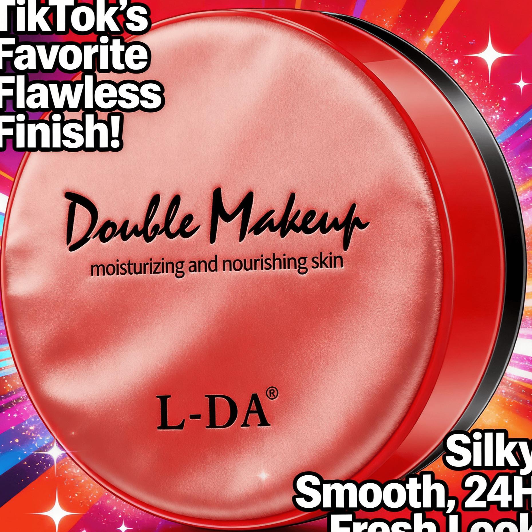 Double Layer Cushion Bb Cream Liquid Foundation, High Coverage Long-Lasting Matte Finish, Transfer-Resistant Formula, Suitable for Combination Skin