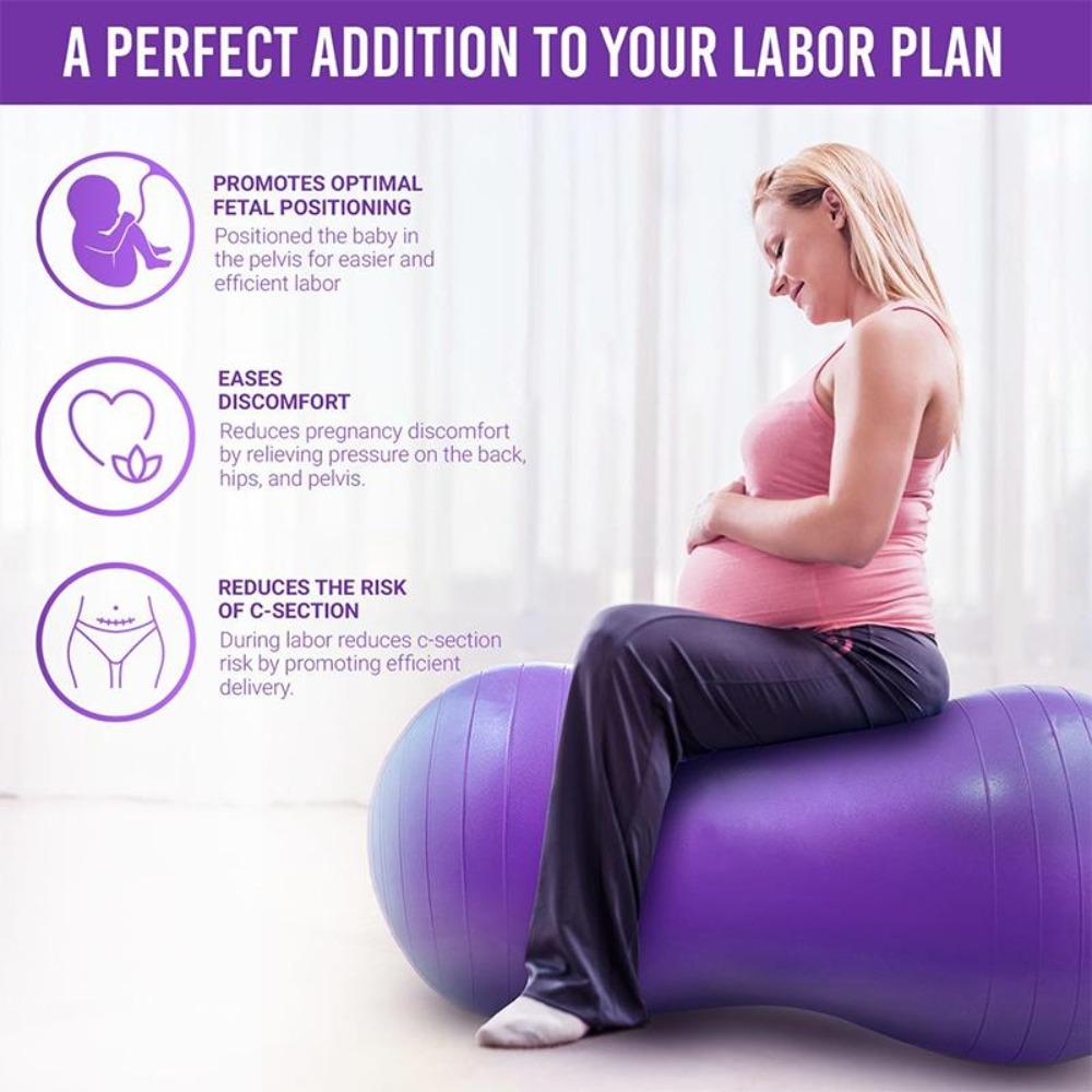 45cm Extra Thick Exercise Yoga Ball - Non-Slip & Durable, Includes Pump, High Weight Capacity & Burst-Resistant for Gym, Balance, Pregnancy, Pilates & Physical Therapy, Gym Equipment