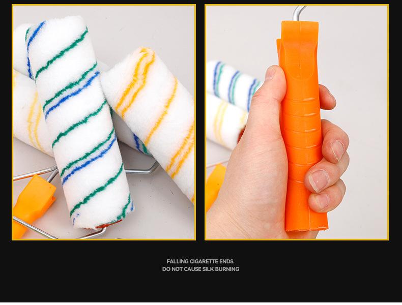 Roller Brush 9inch Paint Brush No-Dead-Angle Roller Brush for Wall Decoration Painting Tools
