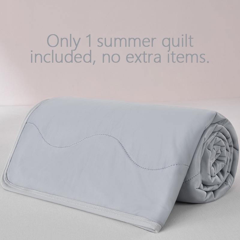 Double-Sided Cooling Summer Blanket, Soft Lightweight Quilted Design, Breathable Fabric for Hot Weather, Multi-Color Options, All-Season Use