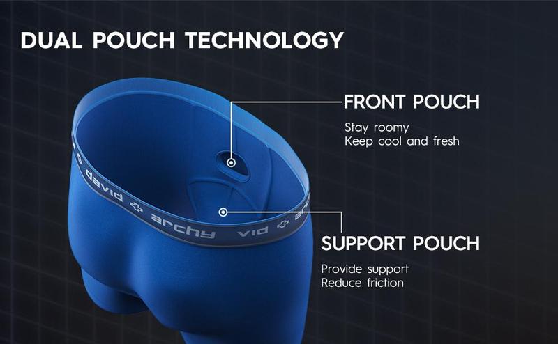 David Archy Men's Modal Briefs Underwear 4 Pack Dual Pouch, Silky Sensation Comfort, Elasticity Sport Soft Menswear Breathable Fabric,Boyfriend gift