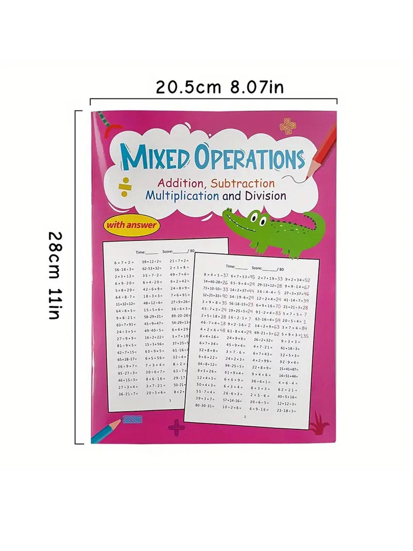 Multiplication and Division Workbook (including Handwriting Practice and Number Tracing) – A Math Workbook Suitable for Kindergarten To Primary School Levels, A Great Birthday and Holiday Gift, Suitable for School and Home Use.
