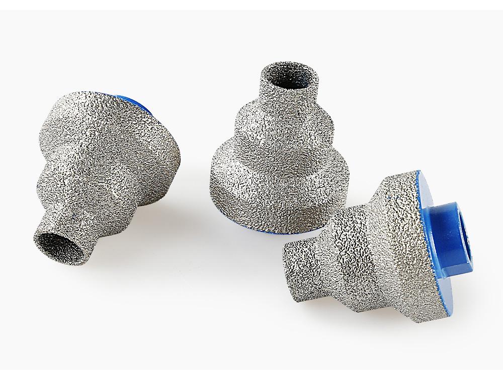 LOZLIN 20-35-50MM Diamond Step Chamfer Drill Bit - Hole Enlargement/Edge Trimming for Tile, Marble, Porcelain & Masonry - Angle Grinder Drill 5/8-11 Tool Accessories