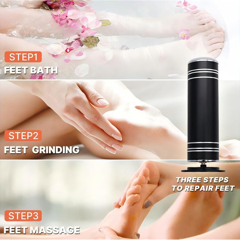 Electric Foot Callus Remover with Sanding Paper, 1 Count Foot Dead Skin Remover with 60pcs Replacement Discs, Foot Care Tool, Professional Pedicure Tool, Foot File Tool