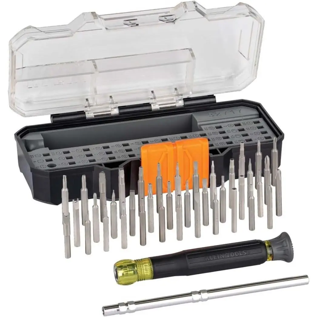 32717 Multi-Function Screwdriver Set with Storage Case - 39-Piece Bit Set Including Tamperproof Bits for Repair Tasks