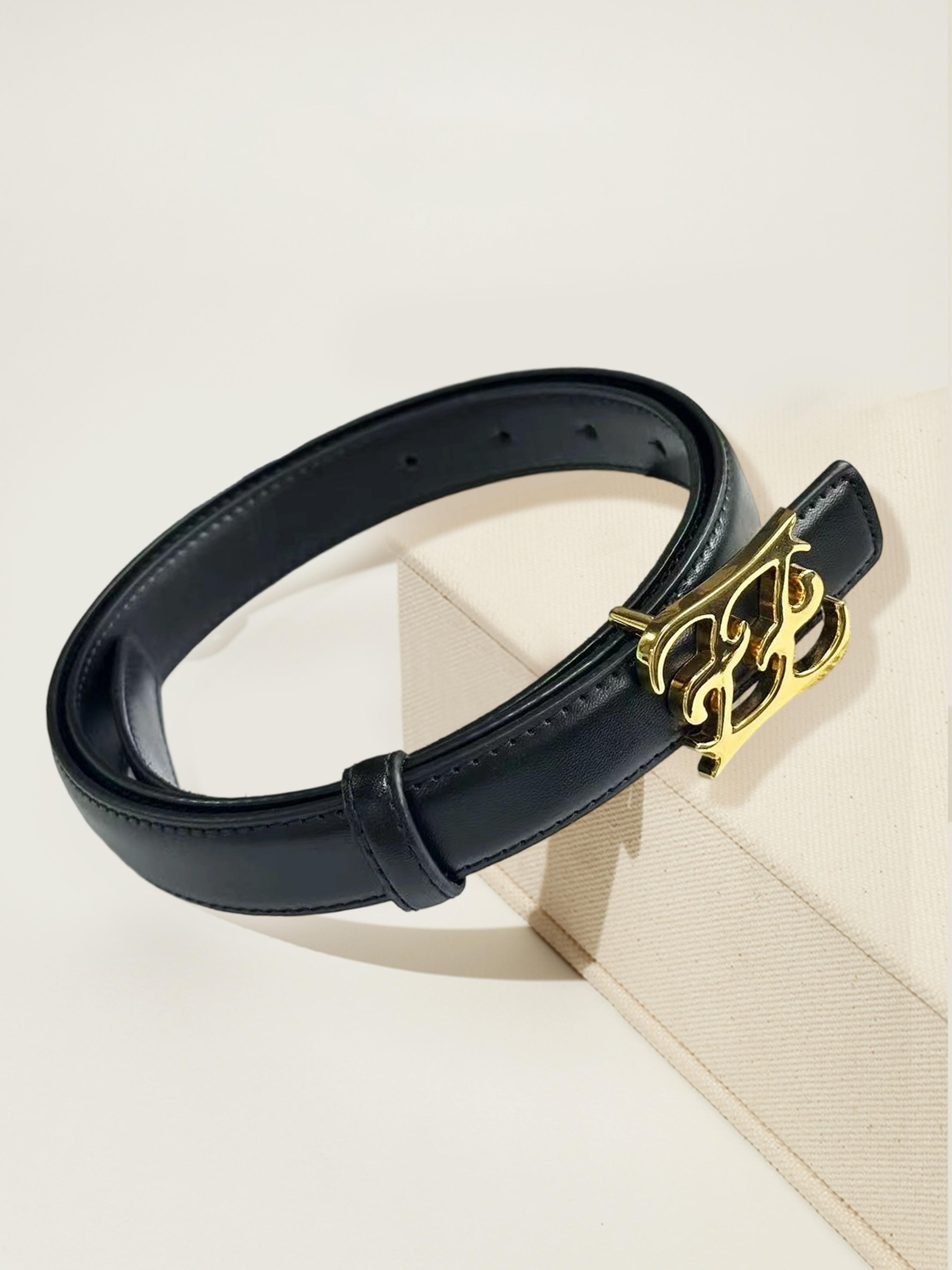 Women's Minimalist Elegant Belt, Geometric Pattern, PU Material, Available in Multiple Colors, Casual Style, All Seasons