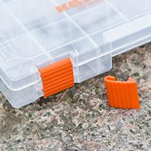 KastKing Tackle Boxes, Plastic Box, Plastic Storage Organizer Box with Removable Dividers - Fishing Tackle Storage - Box Organizer - 2 Packs /4 Packs Tackle Trays - Parts Box Adjustable