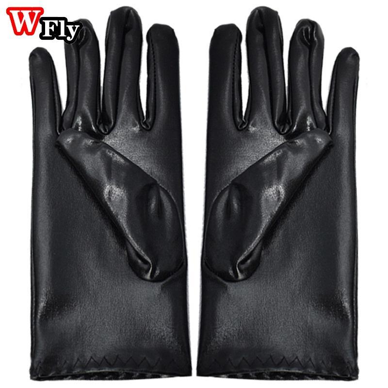 Gothic Sexy Patent Leather Gloves Short Party Queen Cosplay Performance Lolita Spice Girl Steampunk Cool Unisex Gothic Sexy Patent Leather Gloves Short Party Queen Cosplay Performance Lolita Spice Girl Steampunk Cool Unisex