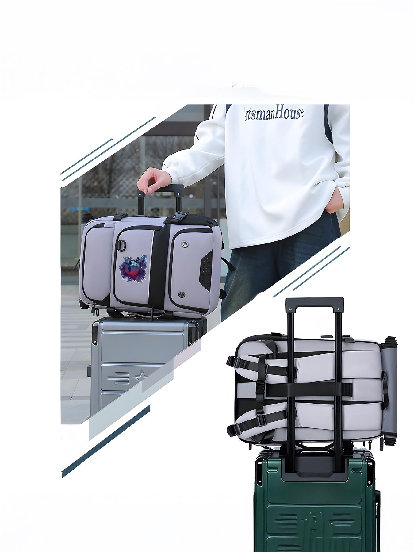 This hiking backpack features a Michael Jackson portrait and is designed with multiple layers, making it suitable as a back-to-school or New Year's gift.