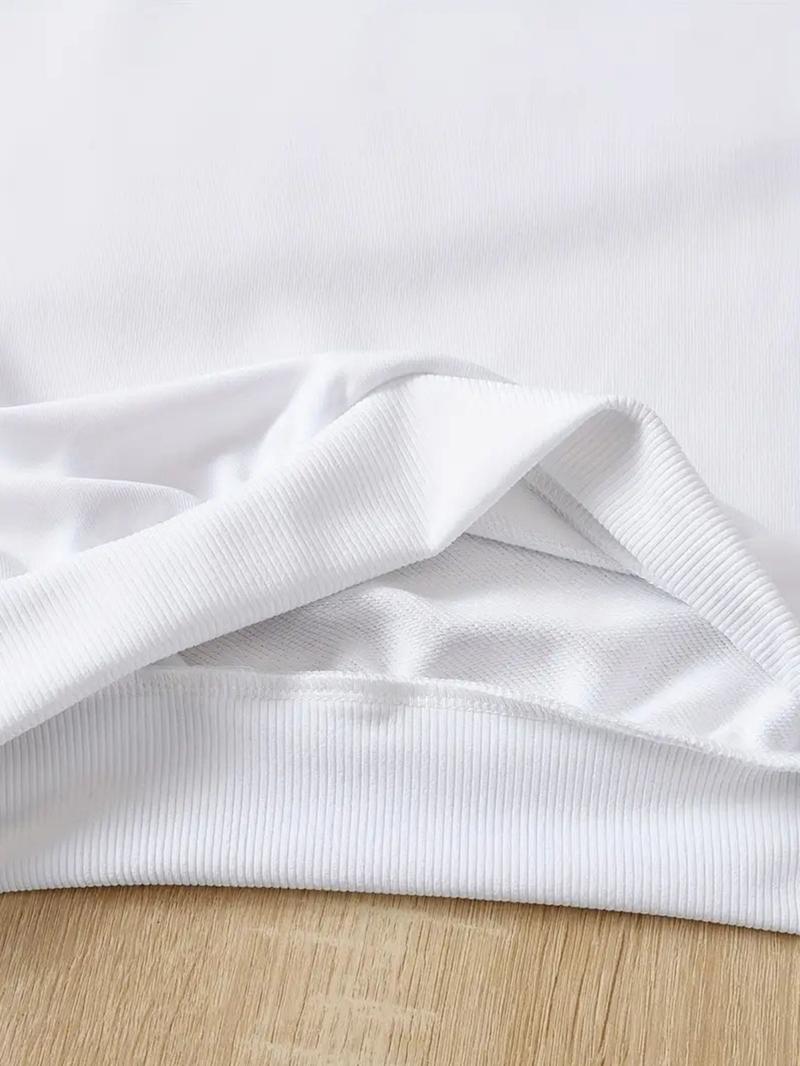 Women's Graphic Print Sweatshirt & Leggings Set, Casual Fitted Elastic Fabric for Spring Fall Outdoor Indoor Activities