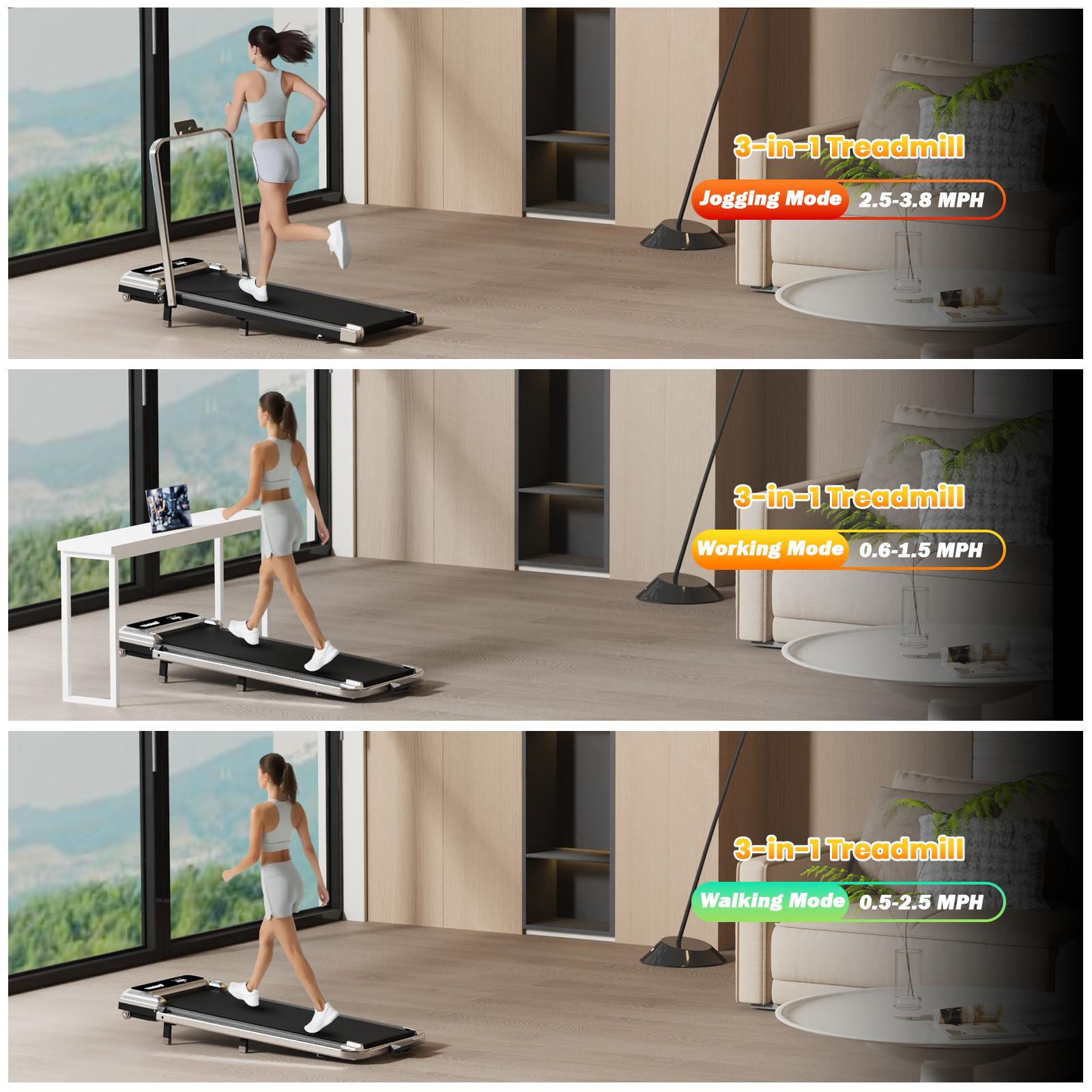 Yagud Portable Walking Pad – Under Desk Treadmill with Wheels, Remote Control & LED Display for Home/Office SpringStatements