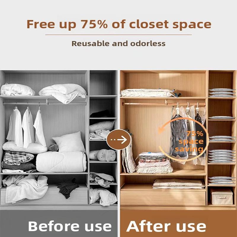 2026 Upgraded Rechargeable Travel Vacuum Bag Set 6/15-Pack Compression Bag for Luggage USB-Powered Handheld Pump Space-Saving, Durable Zipper, Lightweight Storage Box for Clothing and Packing, Travel Organizer Set