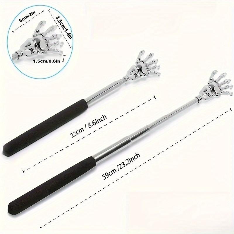 Extendable Back Scratcher, Portable Telescoping Design, Lightweight, Durable Stainless Steel Material, Ideal for Back & Neck Relief, Body Care
