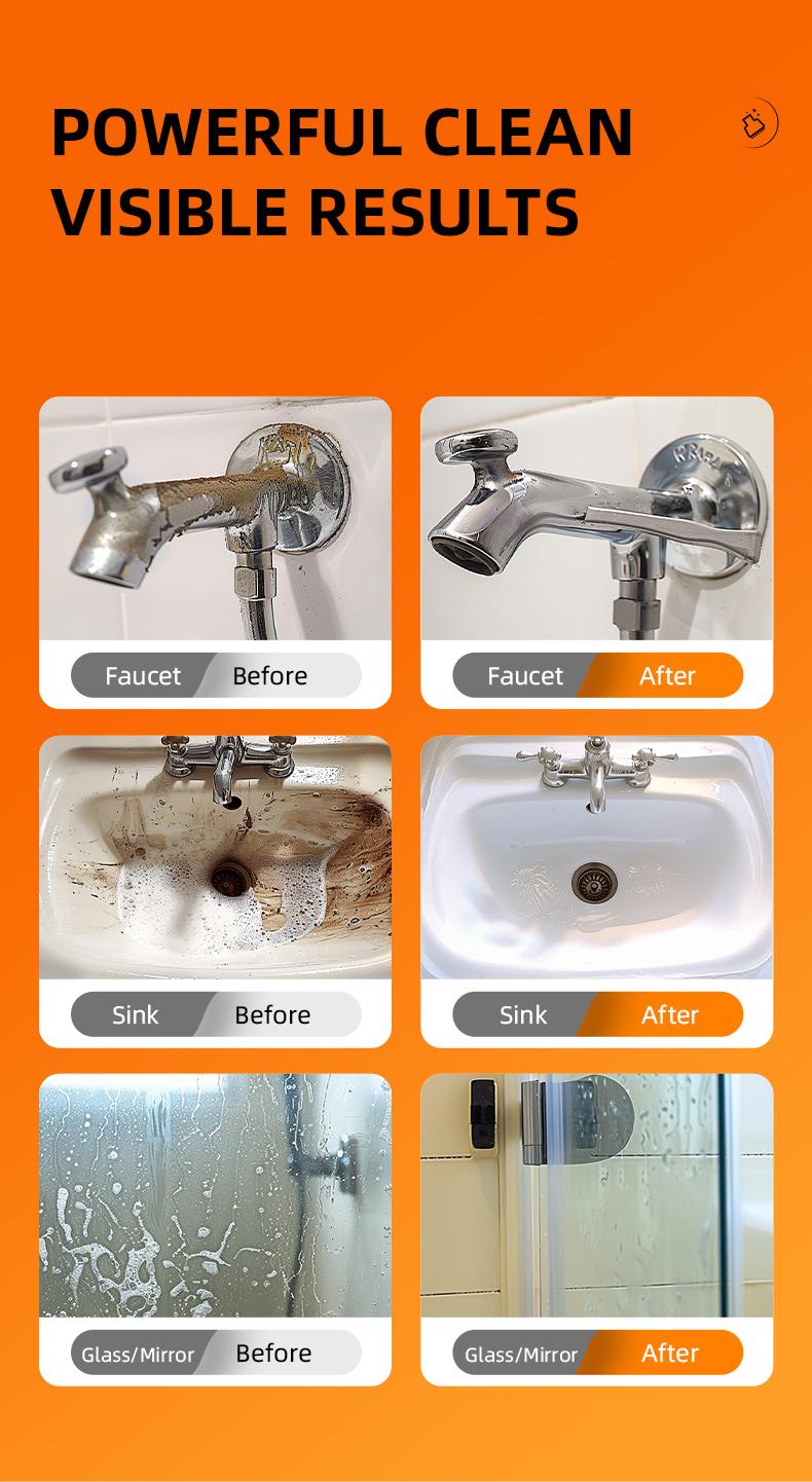 BOTARE Bathroom and Shower Cleaner Disinfectant Spray- Powerful Foaming Action for Tub, Tile & Shower, Removes Soap Scum & Hard Water Stains, Fresh Scent,  Household Cleaning