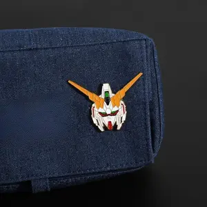 Japanese Anime Gundam Enamel Brooch Lapel Pin Cartoon Characters Backpack Badge Cosplay Jewelry Accessories Gift for Friends