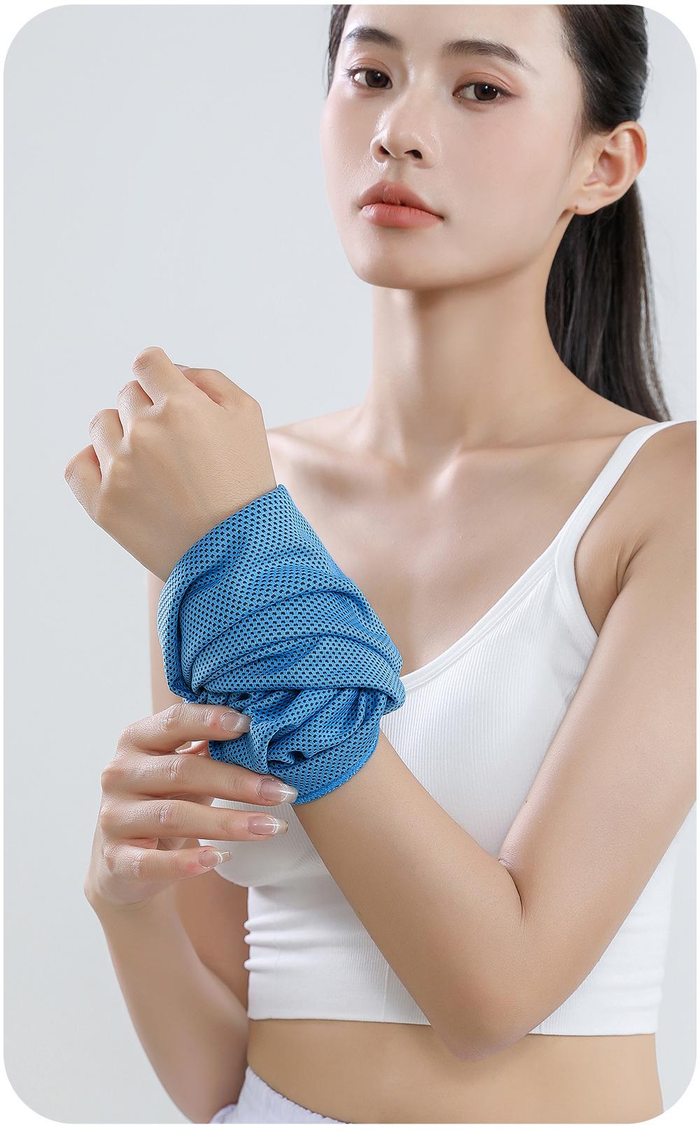 Light Luxury Ice Feel Sports Wrist Brace, Anti-Sprain Support, Cooling Sweat Absorption, Breathable, Unisex, Ideal for Fitness and Outdoor Activities