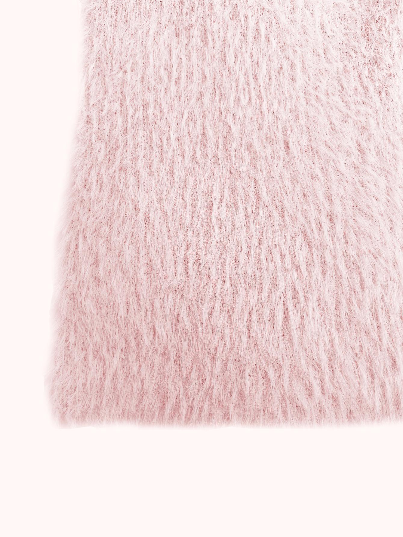 Joyfunear Women's Casual Long Knit Cardigan - Faux Fur Coats with Long Sleeves & Solid Color Design for Winter Wear