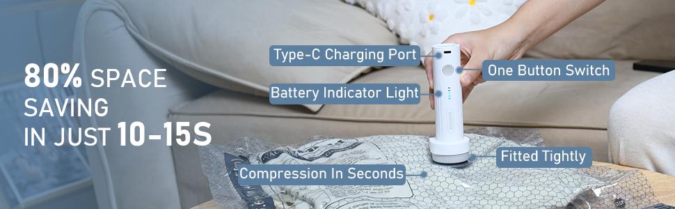 Cordless Travel Vacuum Storage Bags(15Pcs)-USB Electric Air Pump,Space Saver Vacuum Compression Bags,Airtight Reusable Vacuum Seal Bags Travel Essentials,for Clothes, Bedding, Blankets, Luggage & Moving Cordless Travel Vacuum Storage Bags(15Pcs)-USB Electric Air Pump,Space Saver Vacuum Compression Bags,Airtight Reusable Vacuum Seal Bags Travel Essentials,for Clothes, Bedding, Blankets, Luggage & Moving