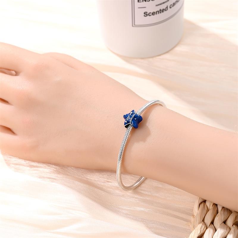 New 925 Silver Cute and Beautiful Series Colorful Shining Zircon Lucky Talisman Bead Jewelry Four Leaf Clover Beads Fit Pandora riginal Bracelet DIY Jewelry
