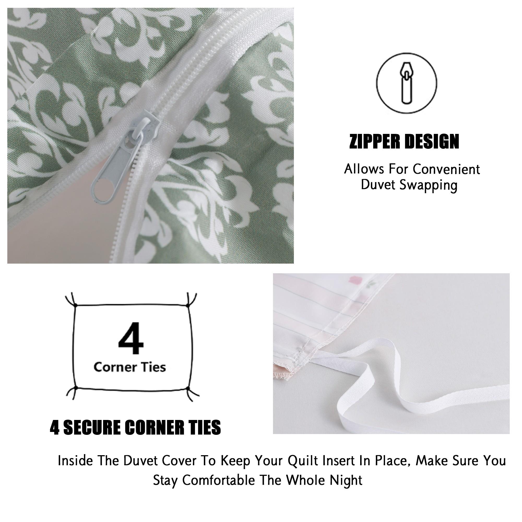 Vintage Rose Pattern Duvet Cover 3-Piece Set, Elegant and Romantic, Includes 1 Duvet Cover and 2 Pillowcases (Without Insert), Perfect for Modern Bedroom Decor.