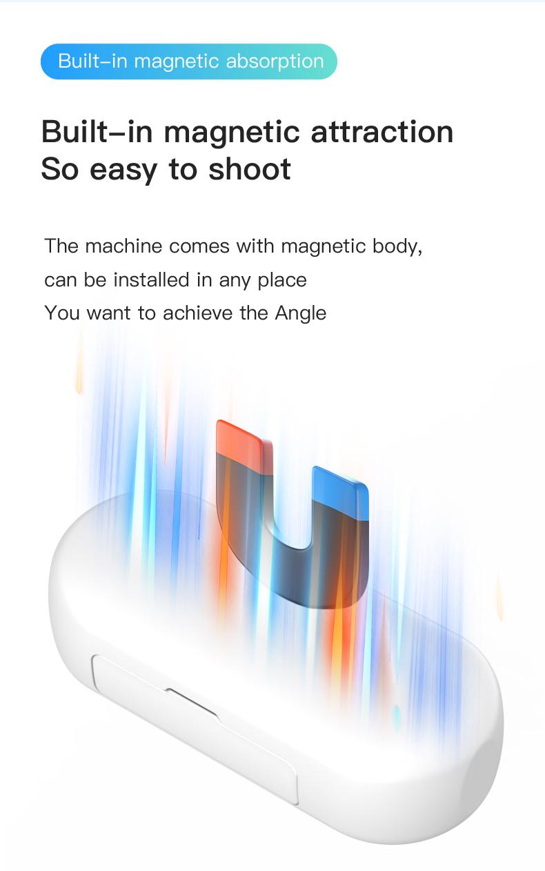 EVO 128GB 4K  Mini Body Camera, Wearable Action Body Cam, Thumb Size Hands Free Recording Body Worn Camera, Premium Portable Camcorder Mount Anywhere for Work, Travel, Pet Walking Magnetic Compact Rechargeable Metal Iron Water Proof 128G Memory Card