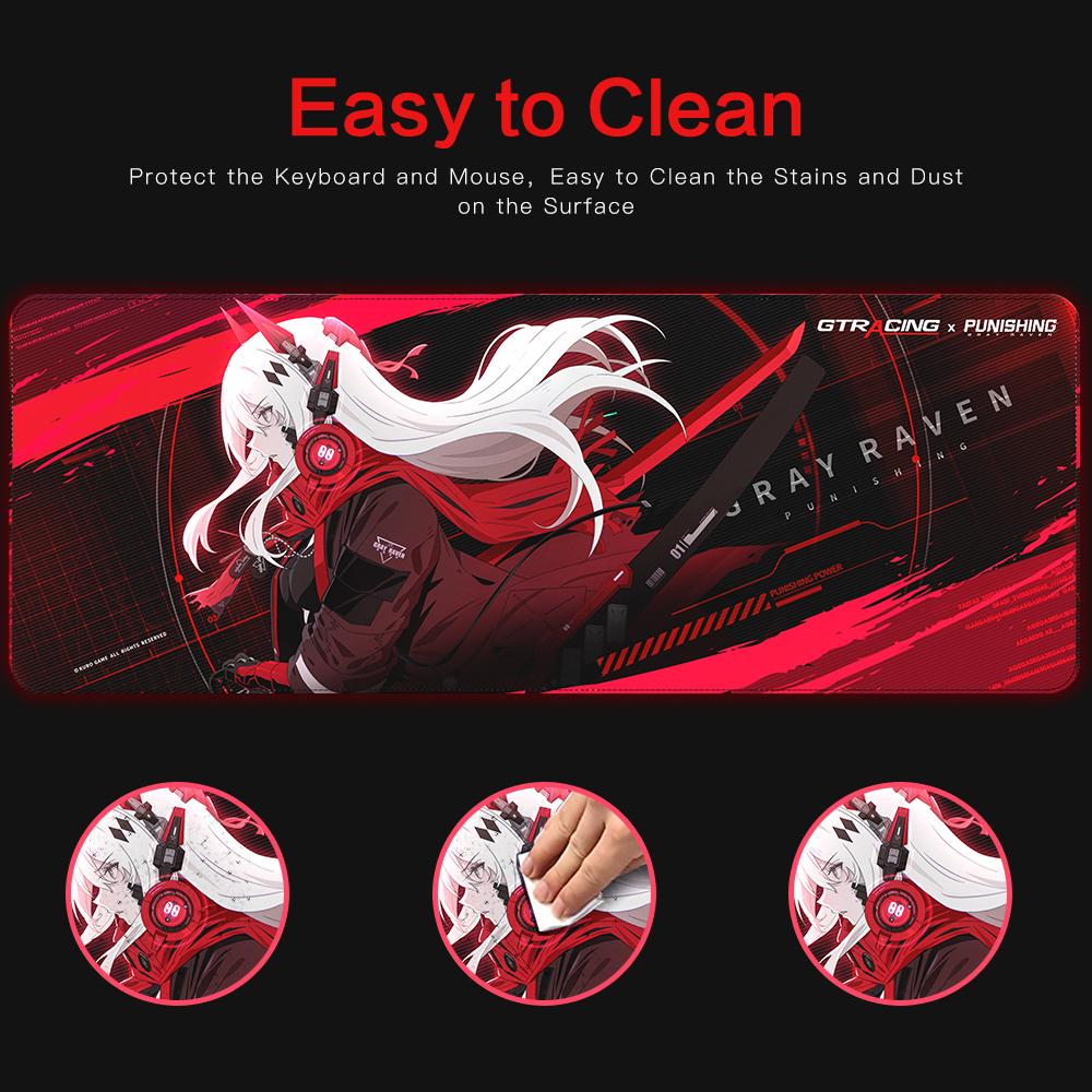 GTRACING X PUNISHING: GRAY RAVEN Series Gaming Mouse Pad