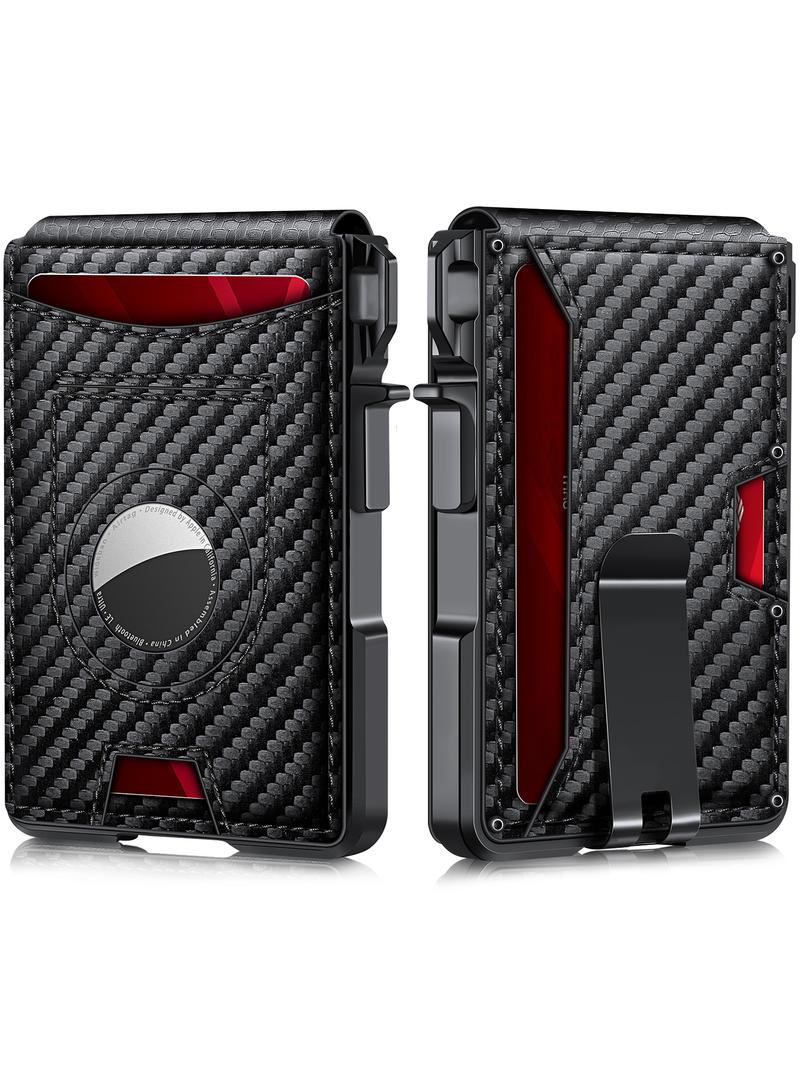 Men's Business Style Minimalist Card Holder, Rfid Card Slots, Magnetic Closure Card Holder Organizer, with Rfid Blocking, Multi Card Slot Wallet for Men for Daily Use, Pu Card Holder