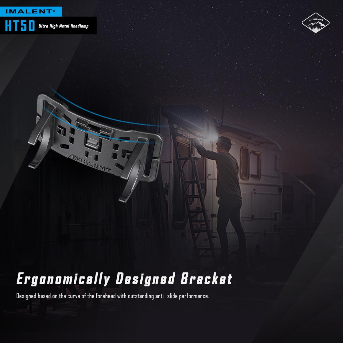 IMALENT HT50 Headlamp 3000 Lumen Led Rechargeable Flashlight, Super Bright Head Lamp with Red White Light for Camping, Outdoor, Running and Hiking