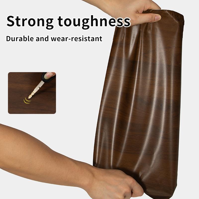 Wood Grain Thick Wallpaper Roll, Self-Adhesive Durable Wall Decal, Waterproof,Ideal for Cabinets Kitchen Door Frames Furniture Tables Sills Mirrors Refrigerators 17.72in*78.74in/196.85in