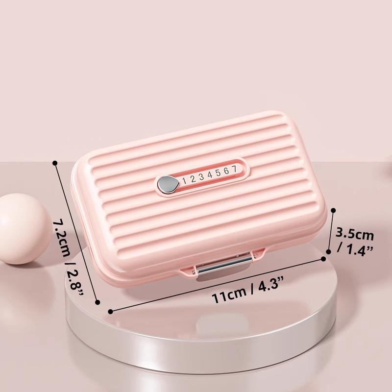 Cute Pill Organizer, Travel Pill Case, 7 Grid Pill Storage Box, Moisture Proof Medicine Container Holder for Daily Use