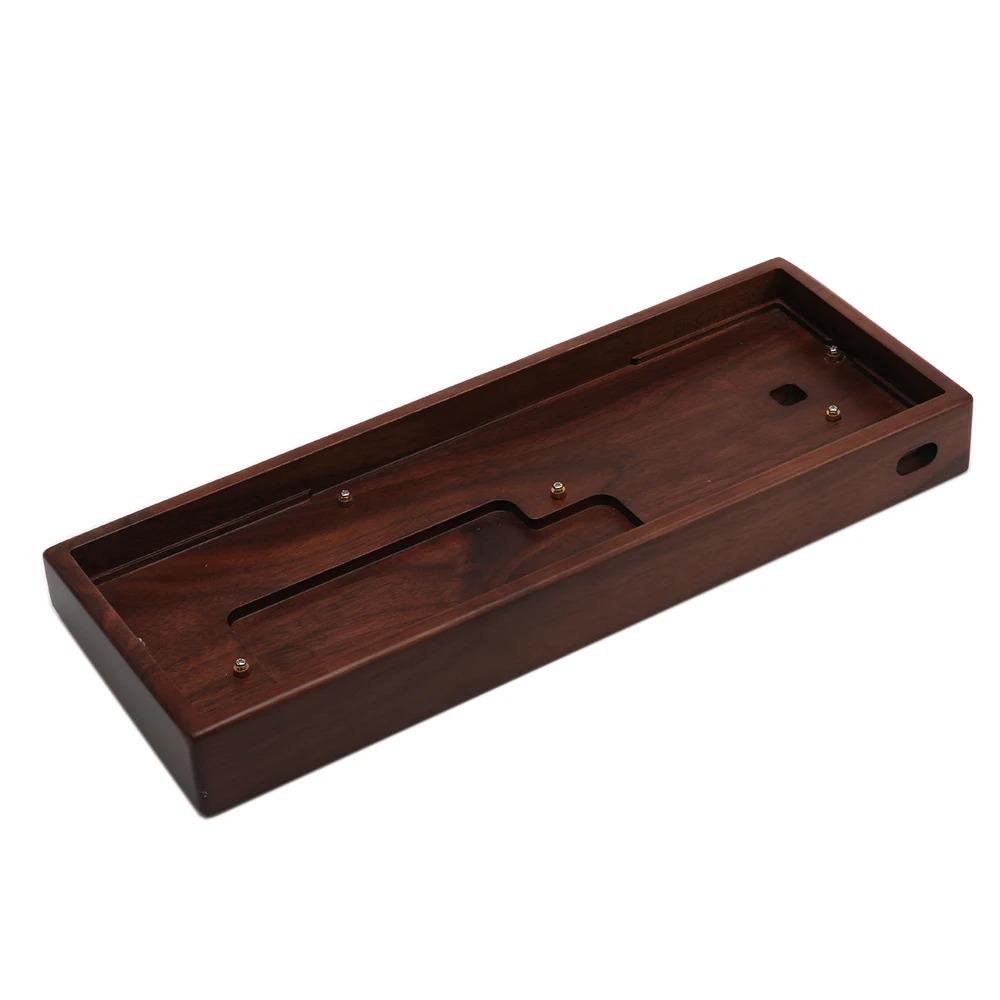 GH60 Walnut Wood Mechanical Keyboard Case 60% Layout Compatible with Wooting60 61% 64% Keyboards