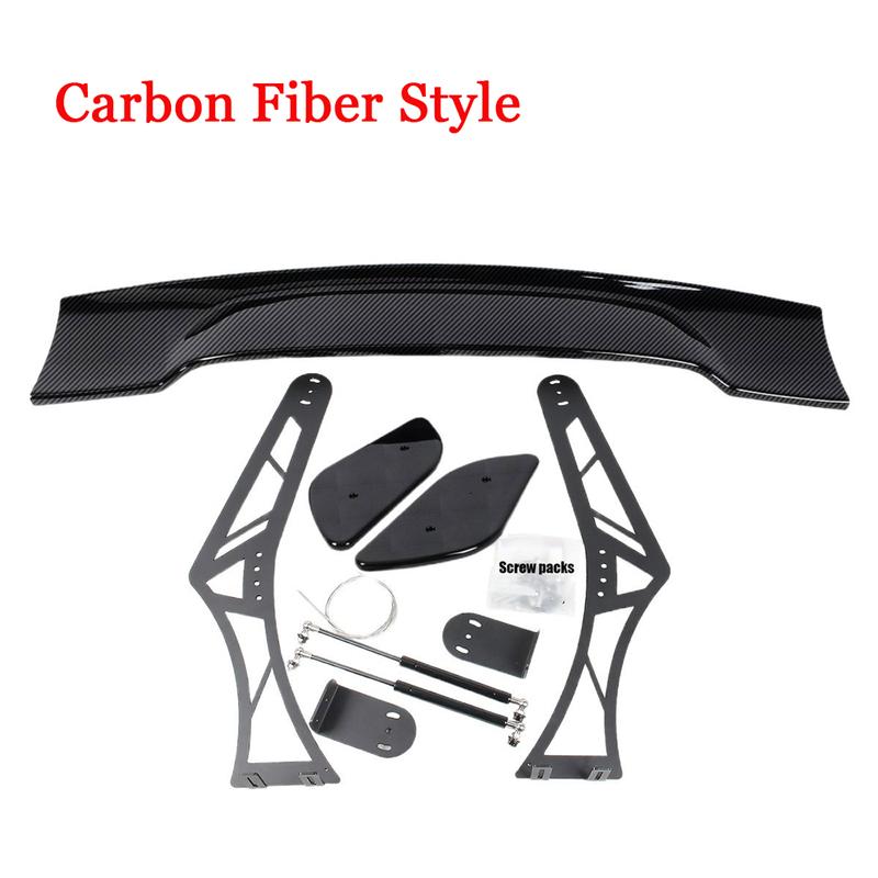 MUTUSAISI Universal 55inch GT Racing Spoiler Chassis Mount Trunk Wing Accessories for Most Vehicles MUTUSAISI Universal 55inch GT Racing Spoiler Chassis Mount Trunk Wing Accessories for Most Vehicles