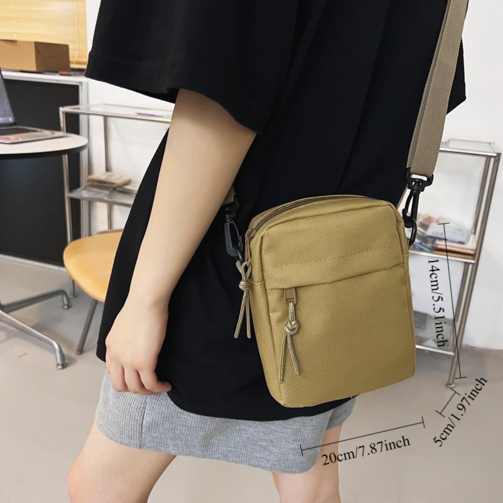 2026 New Trendy Casual Phone Crossbody Bag for Men, Mini Sport Sling Shoulder Bag, Streetwear Fashion Lightweight Chest Pack, Durable Versatile Design Perfect for Daily Commute, Travel, Sports, Shopping and Outdoor Casual Activities, Casual Commuter Bag,