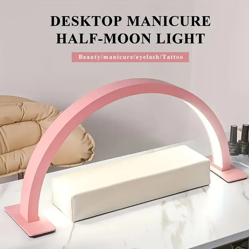 LED Beauty Nail Light, Cute Desk Lamp, USB Powered, Adjustable Brightness, Three Colors, Ideal for Manicure, Brow Shaping, Home Decor