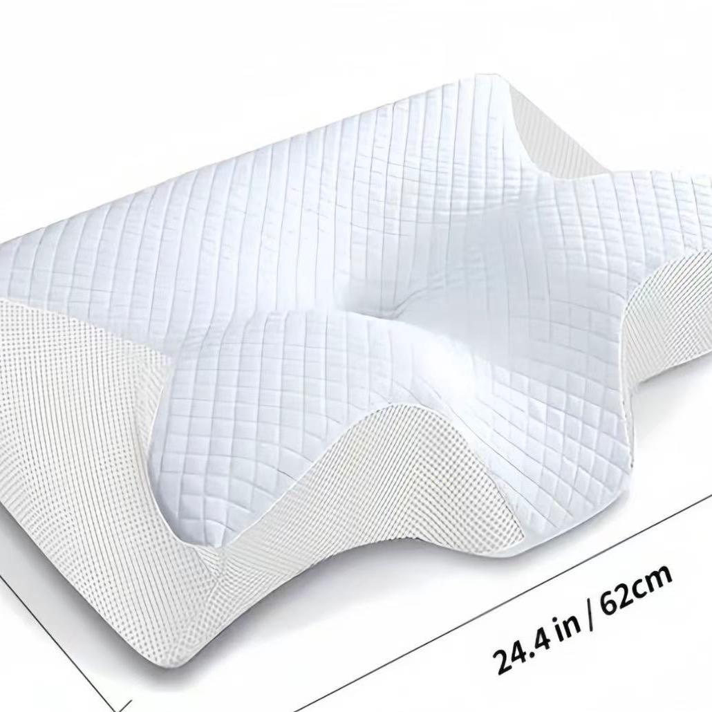 Memory Foam Soft Neck Pillow, 1 CountComfortable Neck Support Pillow and Neck RestCushion for Sleeping, Supportive Memory Foam