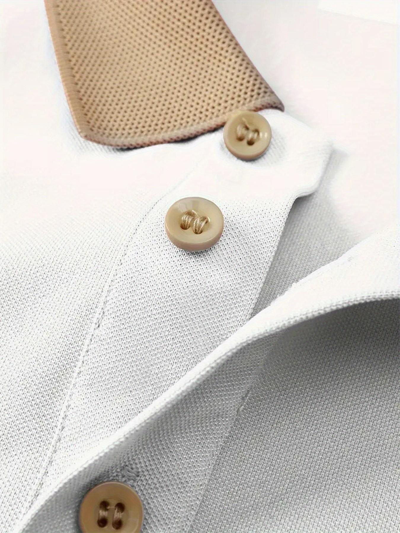 Buitoni Italian Flag Shield Vintage Print Polo Shirt, Business Casual Men's Short Sleeve Knitwear, Daily Commute Office Wear Top