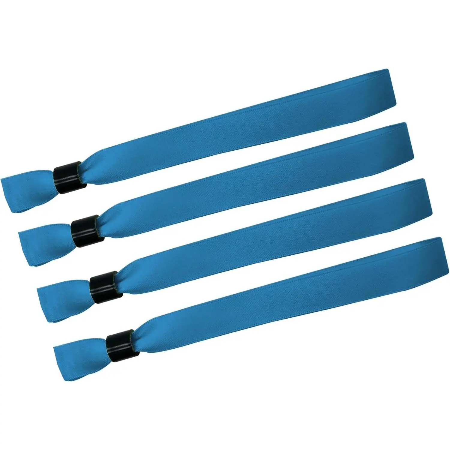 100-Pack Satin Cloth Bracelets, Lightweight Colorful Wristbands for Events & Concerts, 13.78" x 0.59" Admission Wristbands for Parties
