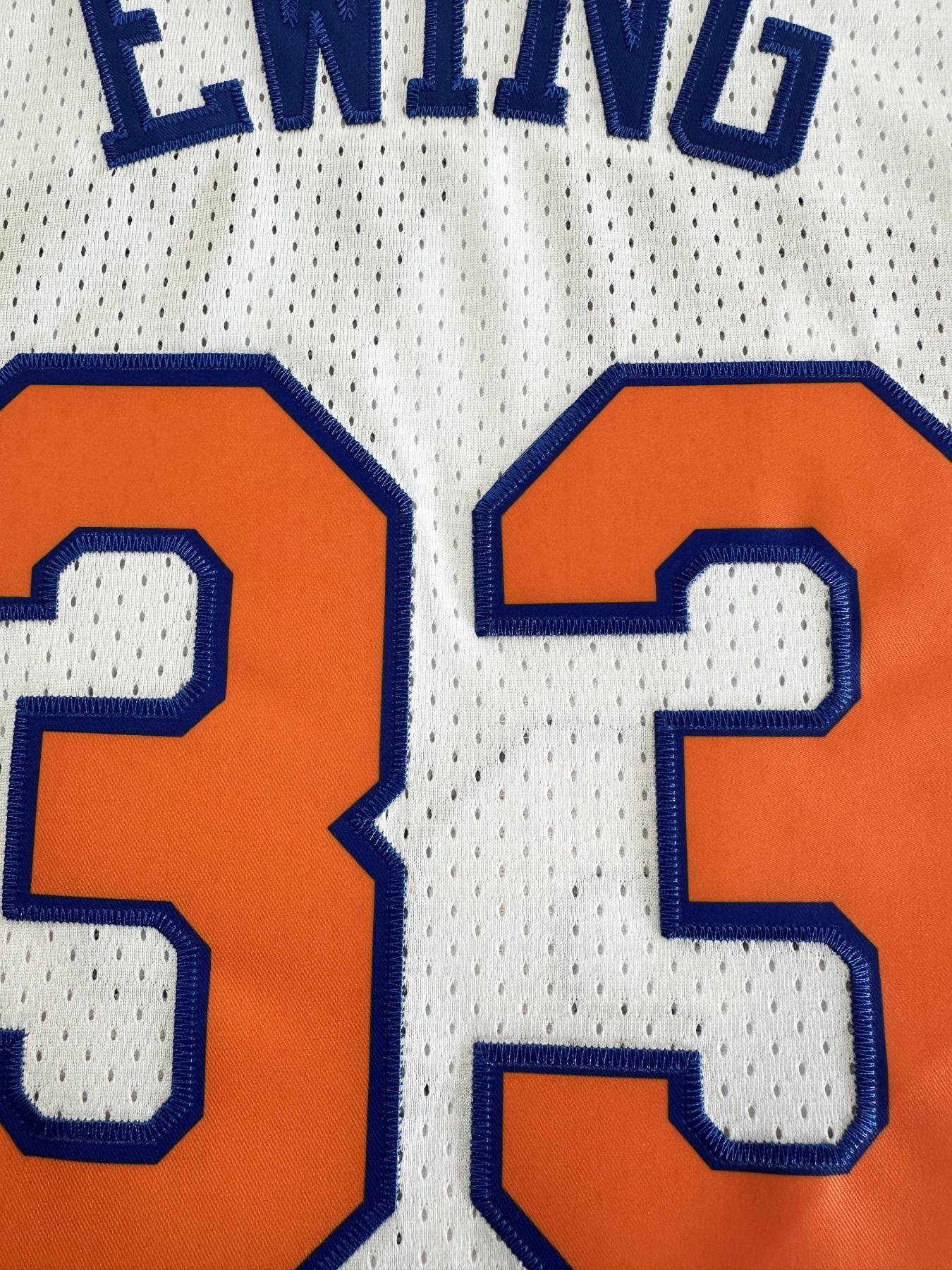 KTYSDE Premium Embroidered New York 33 Basketball Jersey, Embroidered Basketball Jerseys, Jersey Top, Sporty Sports Top, Breathable Comfortable Mesh Sports Shirt, Unisex Retro Athletic Uniform for All Occasions