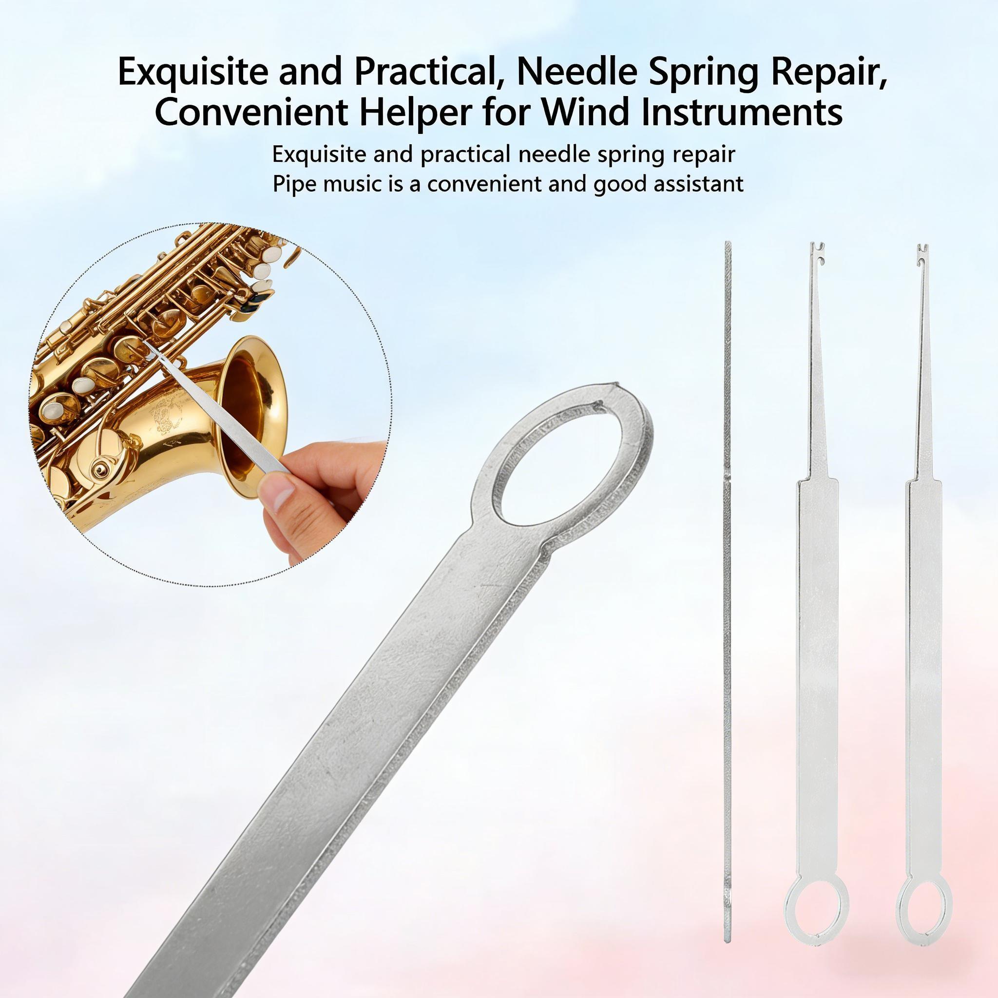 Saxophone Clarinet Flute Bassoon Repair Tool, Reed Hook Adjustment Pad for Musical Instrument Maintenance Accessory
