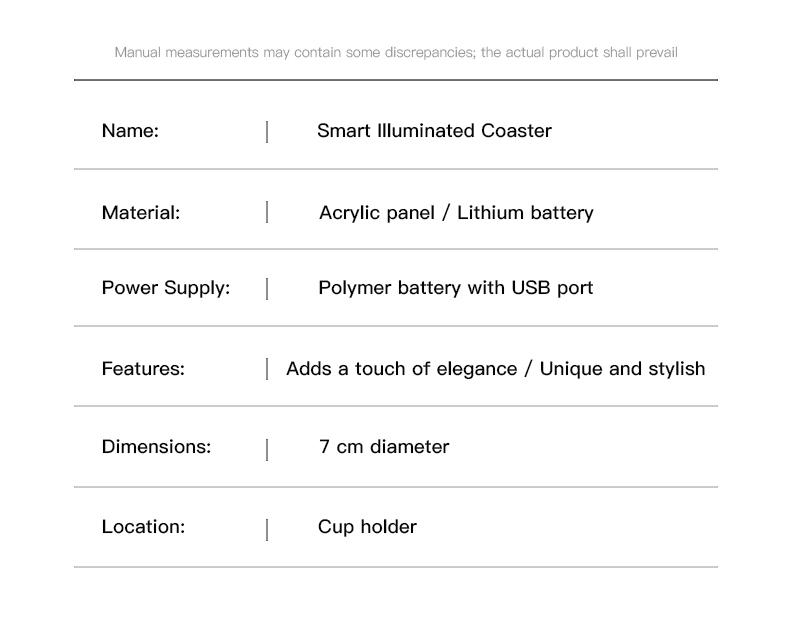 2pcs Car Luminous Water Cup Pad LED Atmosphere Light For GMC Terrain Sierra Canyon Yukon Acadia Savana Denali AT4 Granite