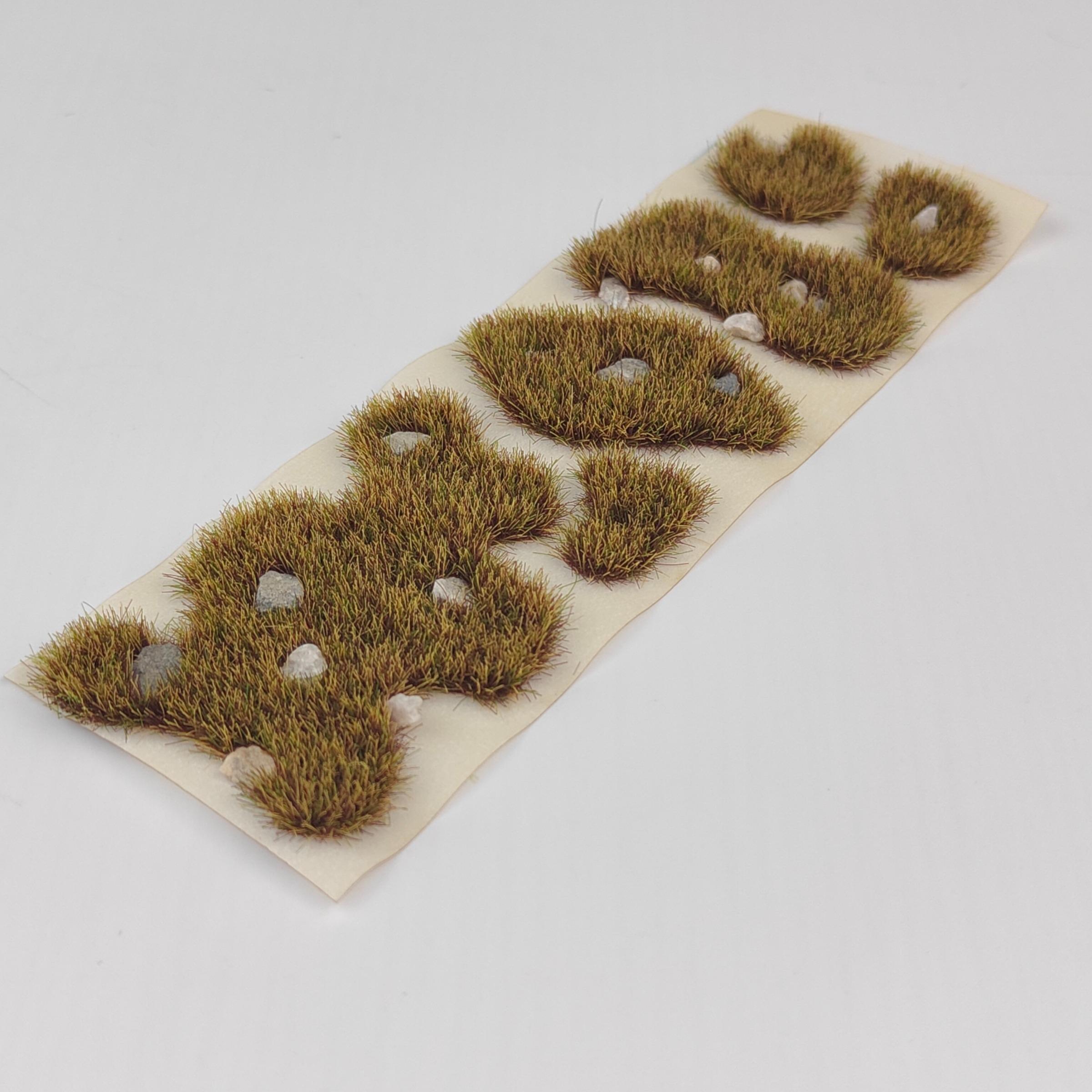 Self-Adhesive Static Grass Sheets, Multi-Sized Model Scenery Grass Mats, Ideal for Train Models, 3D Models, Railway Layouts, Tabletop Rpgs, Artificial Faux Plants
